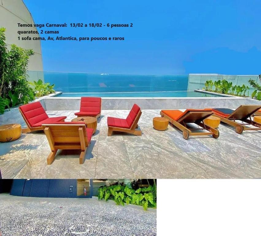 Flat Av. Atlantica Em Frente Ao Mar, Estrutura Total Appartement *